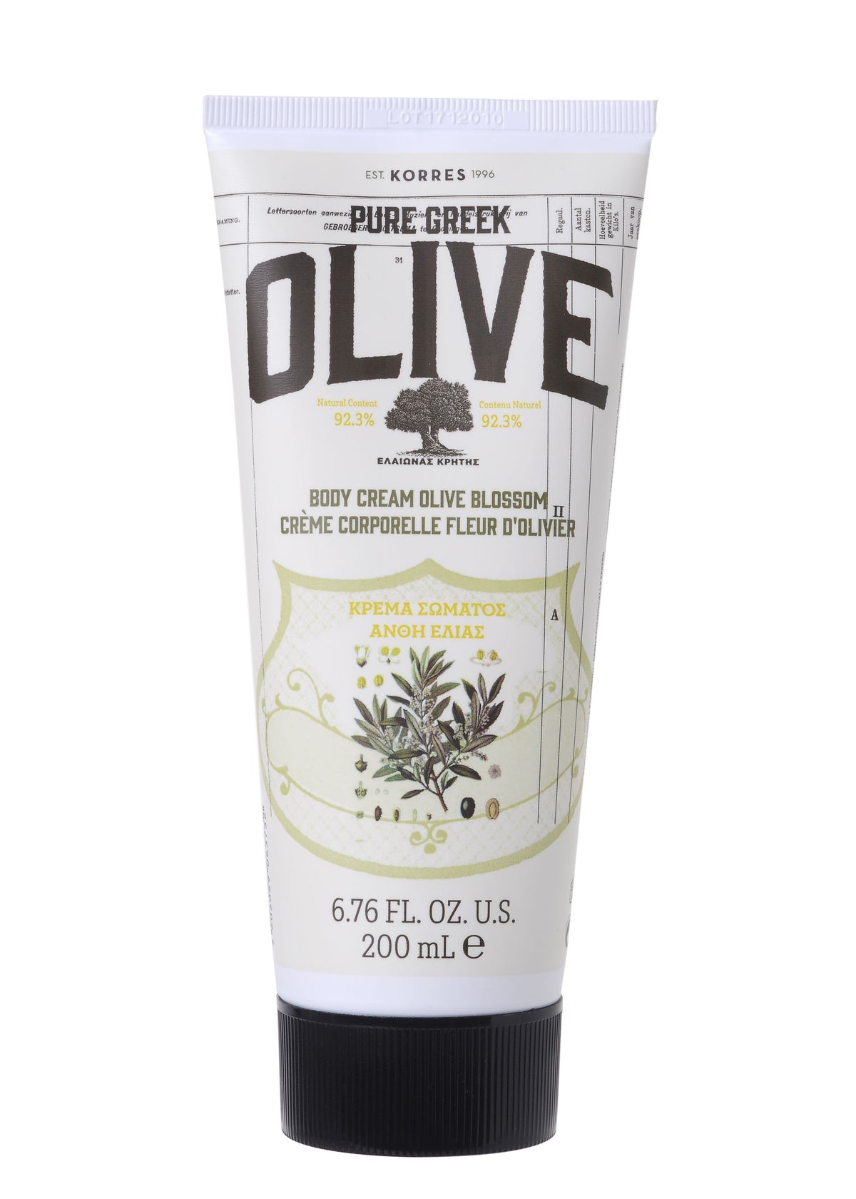 Crema Corporal de Oliva y Flor de Olivo