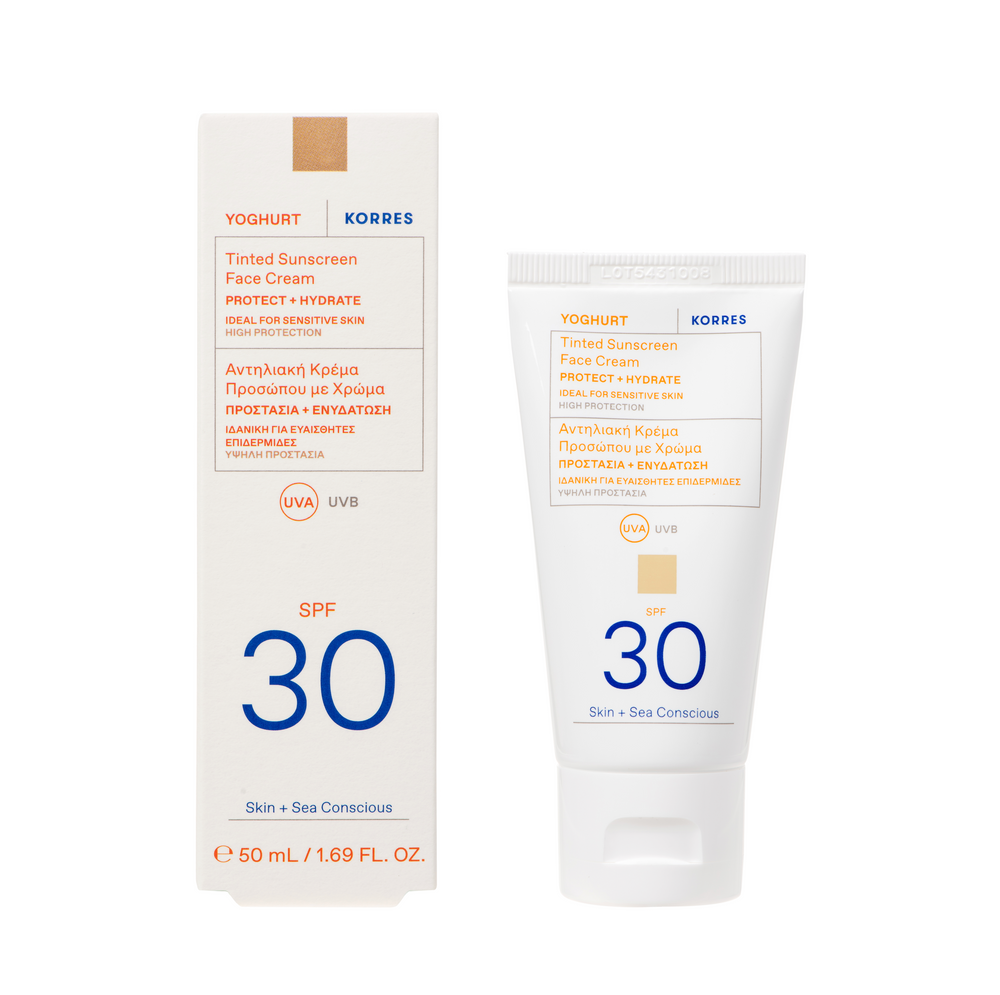 YOGHURT Getönte Sonnencreme für das Gesicht SPF30