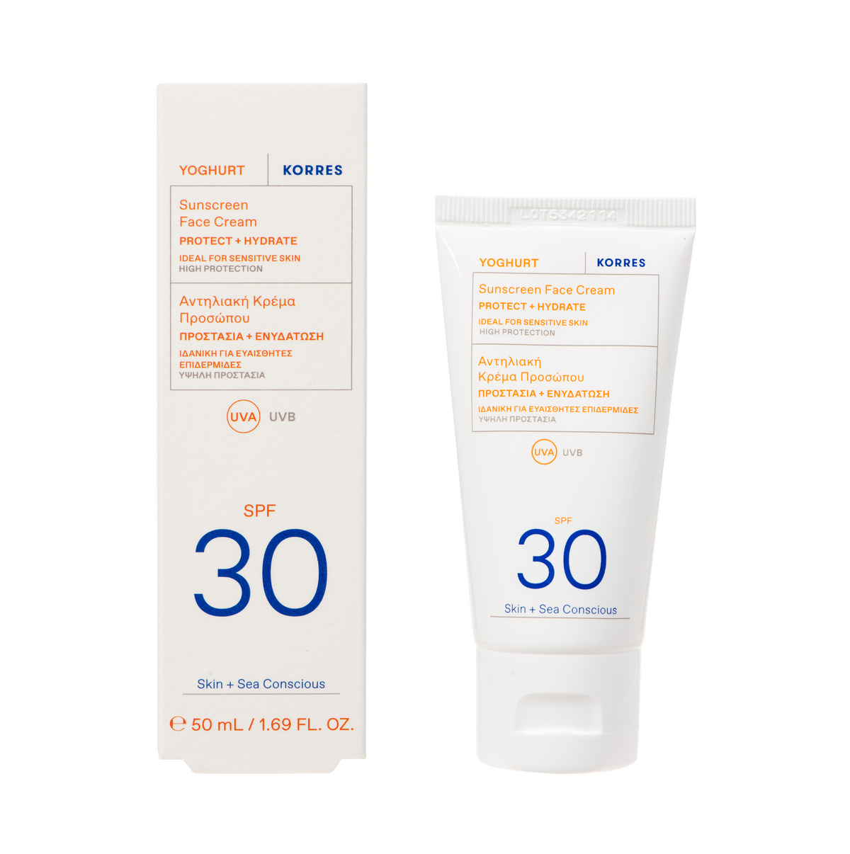 YOGHURT crema solar para la cara SPF30 