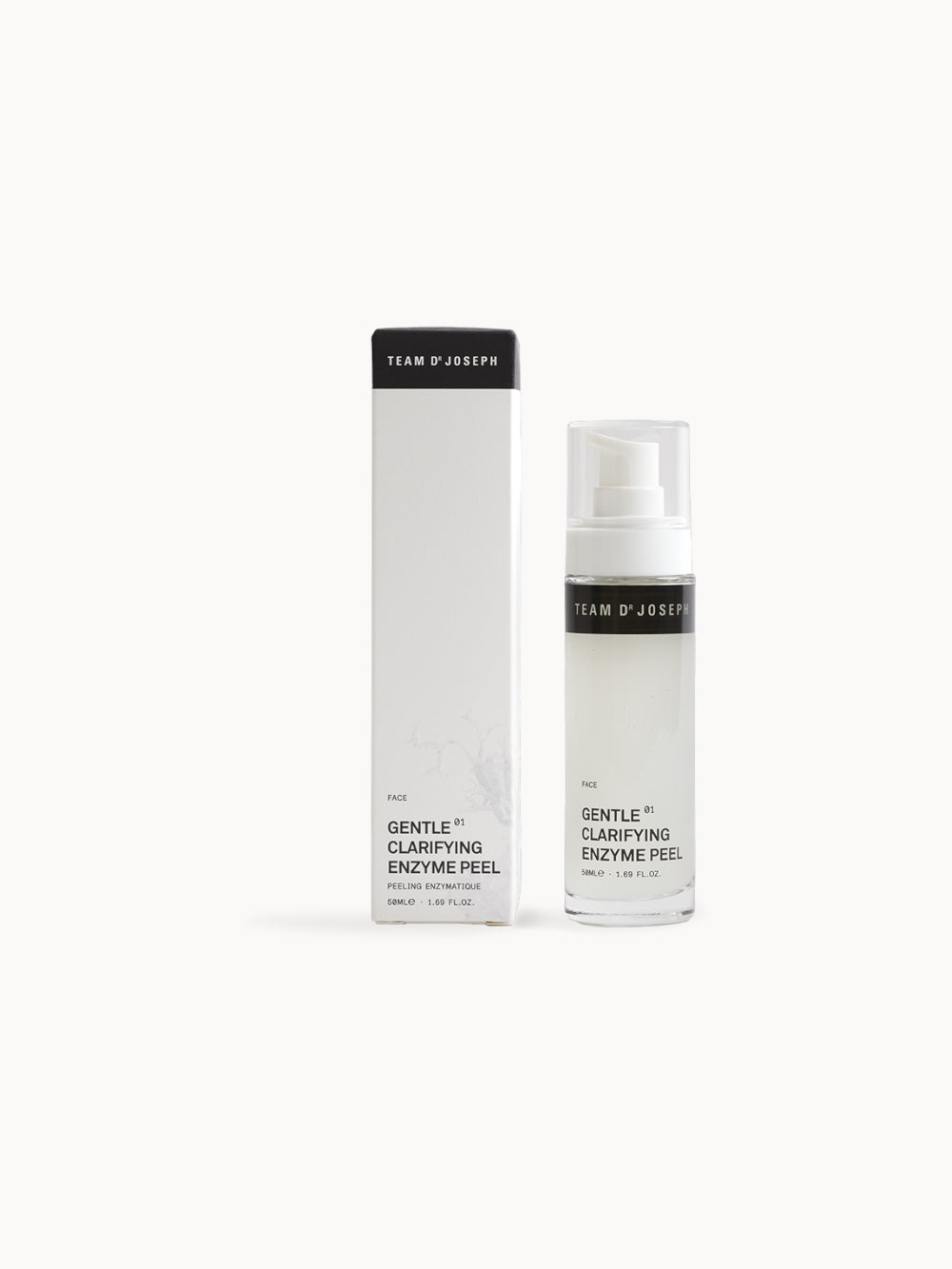 Gentle clarifying enzyme peel