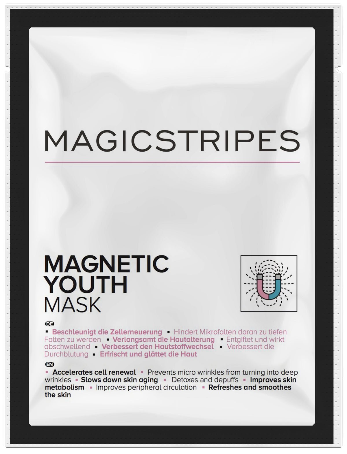 Sachet de masque magnétique pour la jeunesse