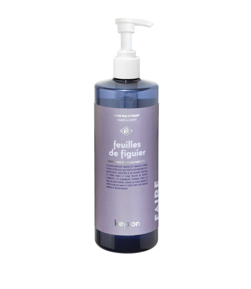 EXFOLIATING LIQUID SOAP 16.67fl.oz - Feuilles de Figuier